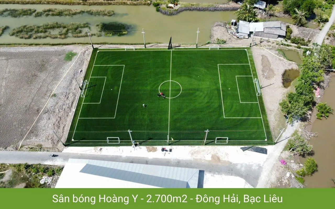 Sân bóng Hoàng Y - 2.700m2 - Đông Hải, Bạc Liêu